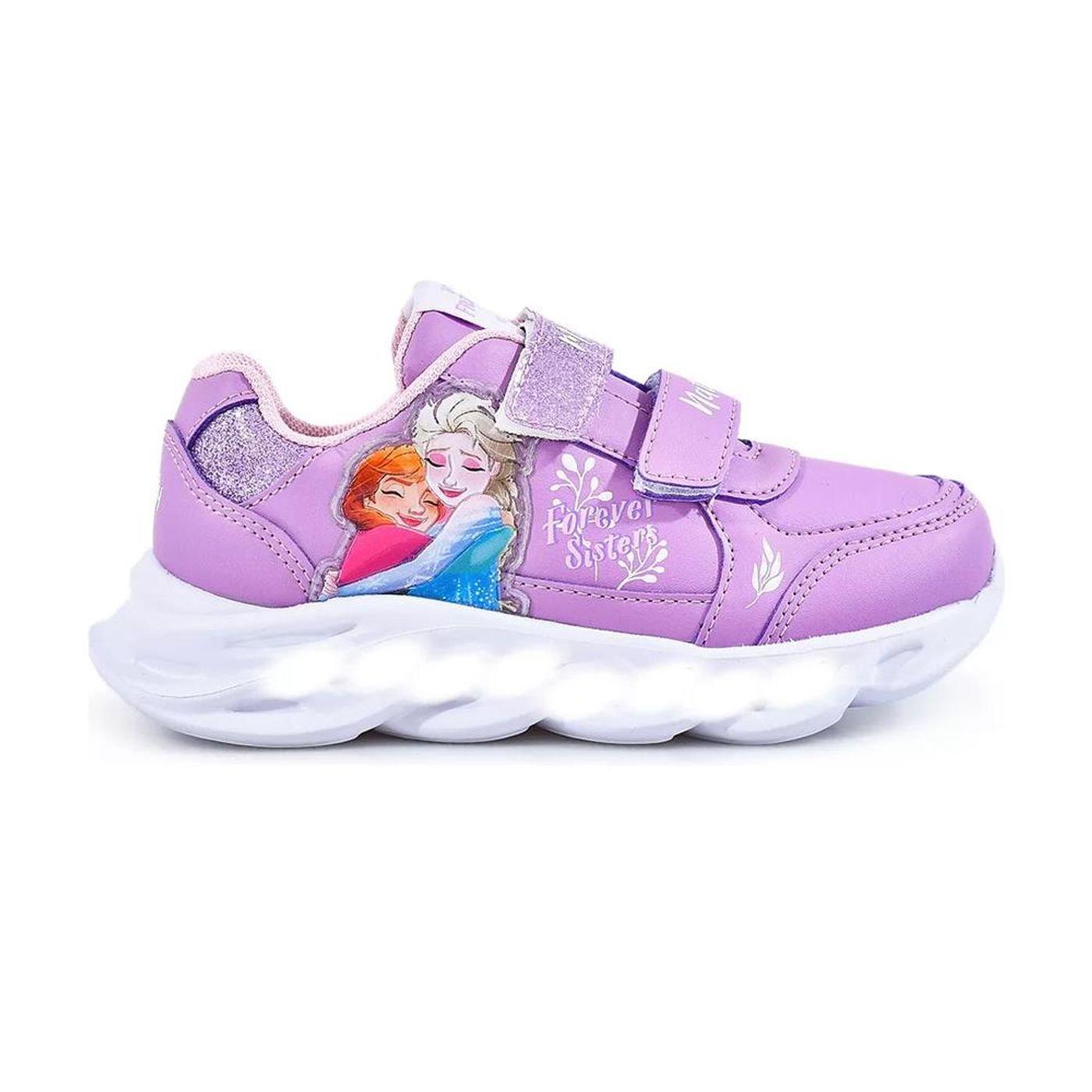 FOOTY ZAPATILLAS KIDS FROZEN C LUZ LILABLANCO factorydeportivoar