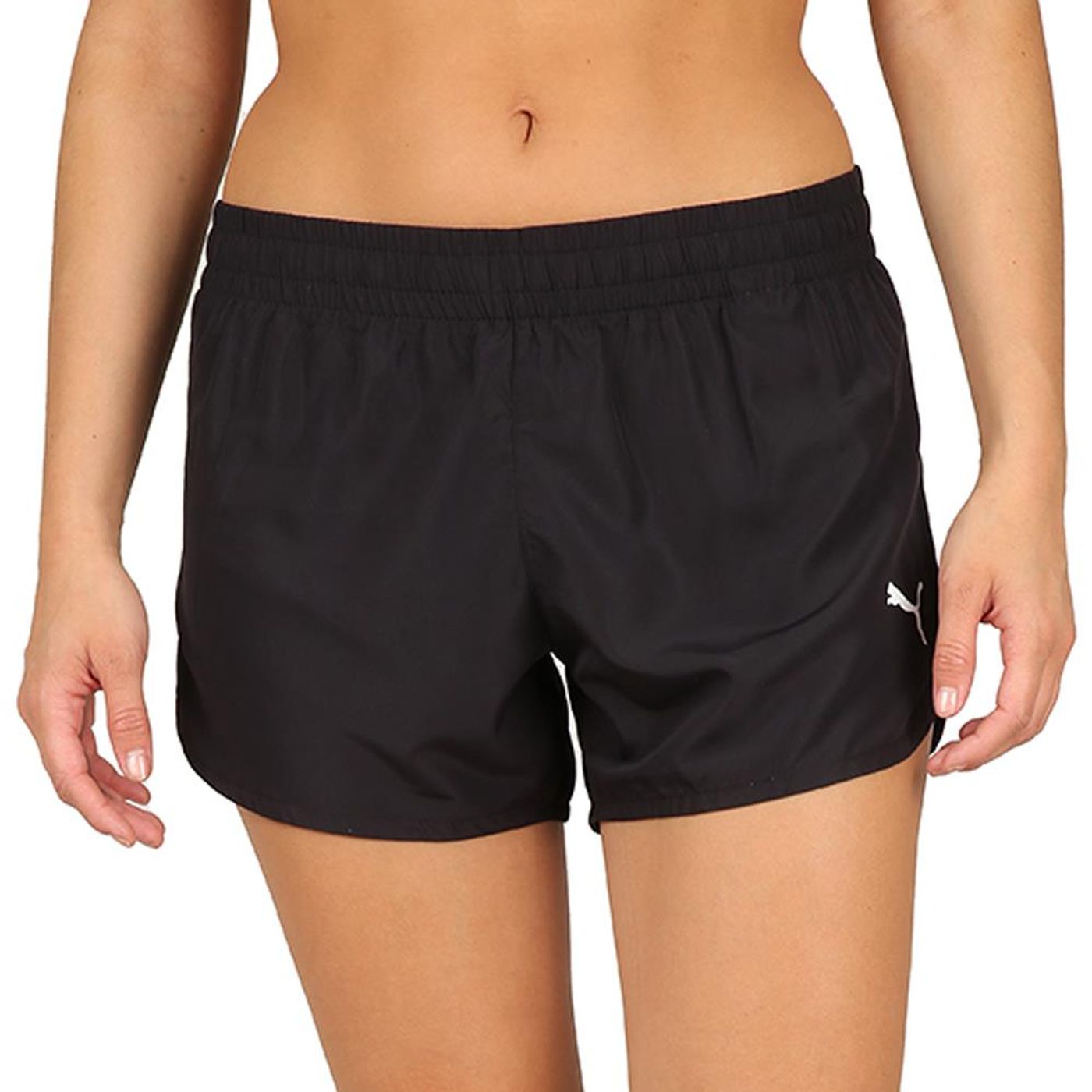 PUMA SHORT MUJER ACTIVE 4 WOVEN NEGRO factorydeportivoar