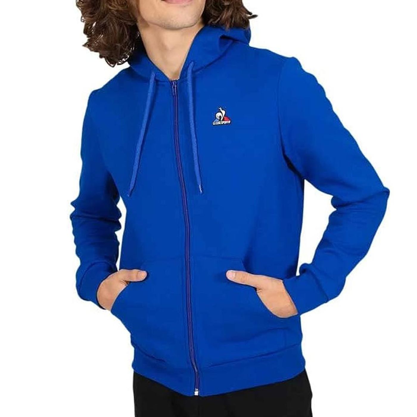 LE COQ SPORTIF CAMPERA HOMBRE FZ HOODY N3 AZUL factorydeportivoar