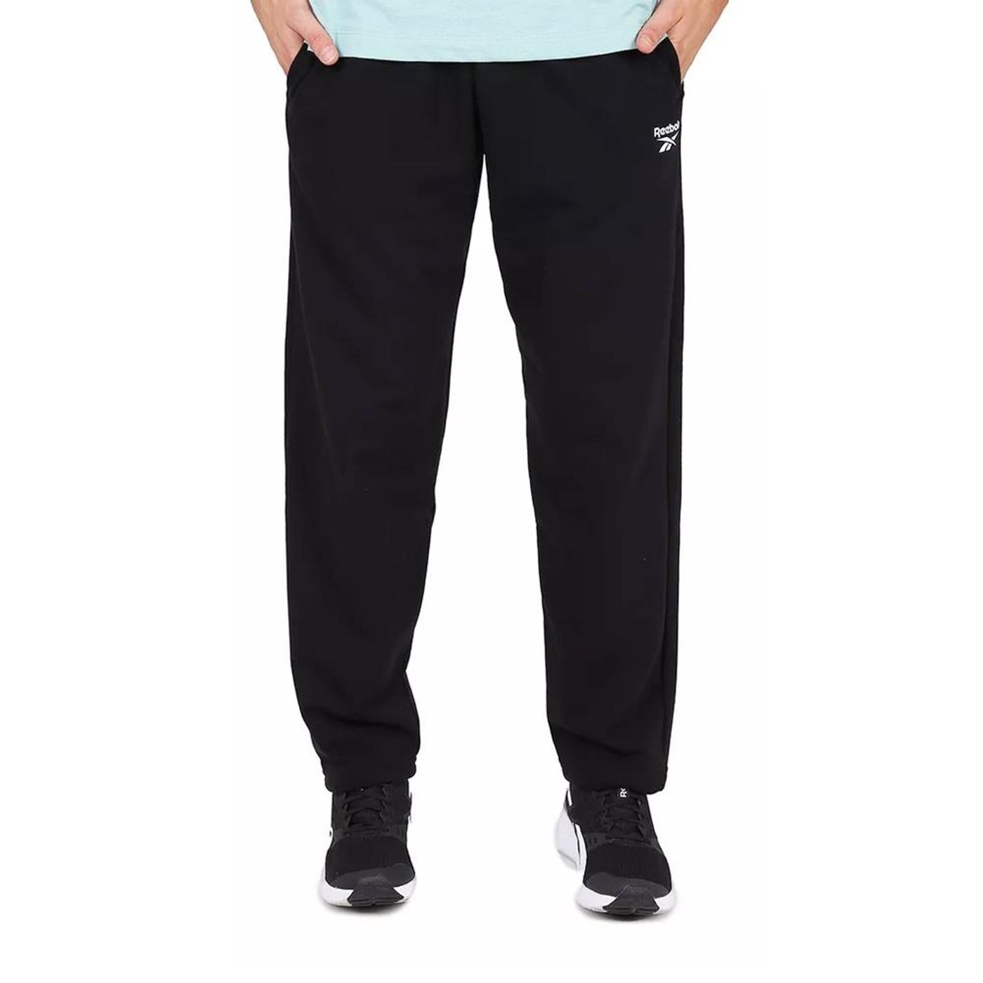 REEBOK PANTALON HOMBRE RI LEFT LEG JOGGER NEGRO factorydeportivoar