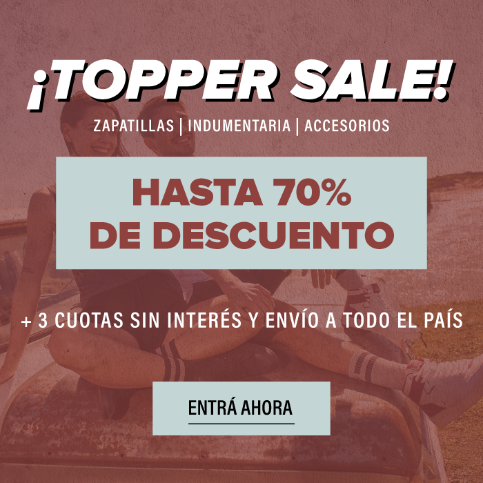 SALE TOPPER 70% DE DESCUENTO