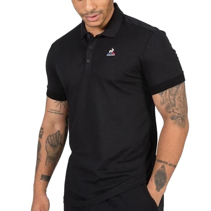 le-coq-sportif-chomba---ESS-POLO-TEE-NEGRO---Talle-L
