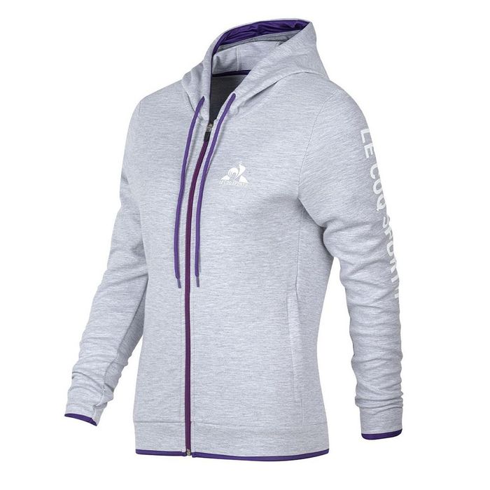 le-coq-sportif-campera---TRAINING-W-HOODIE-JACKET-MELANGE---Talle-M