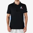 LE-COQ-SPORTIF-CHOMBA---TENNIS-POLO-TEE-NEGRO-AZUL---Talle-S
