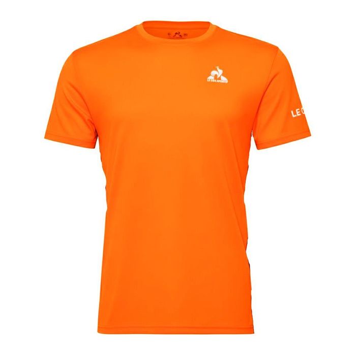 LE-COQ-SPORTIF-REMERA---TRAINING-REFLECTIVE-TEE-NARANJ---Talle-S