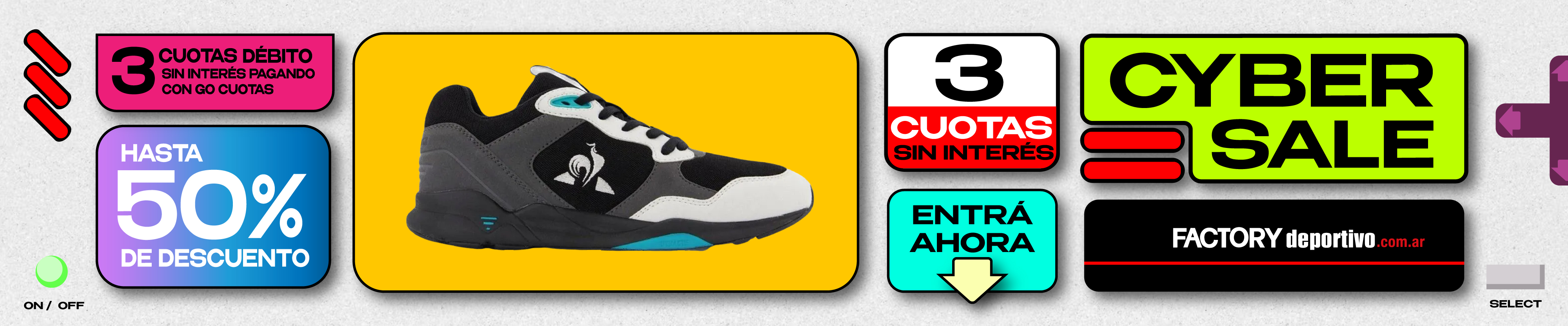 CYBERWEEK '25 HASTA 70% DE DESCUENTO EN SELECCIONADO + 3 CUOTAS SIN INTERÉS
