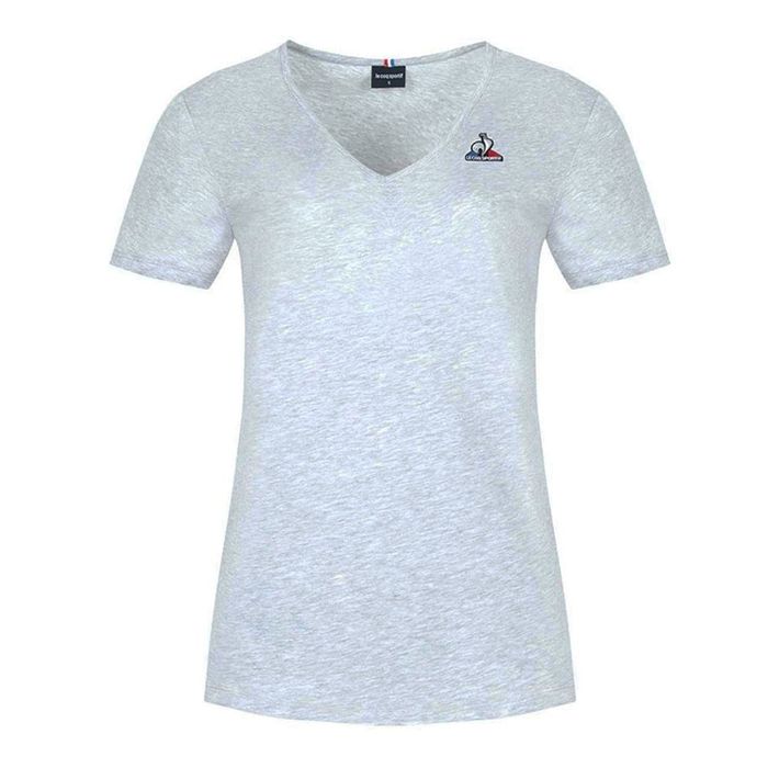 le-coq-sportif-remera---ESS-Tee-SS-Col-V-N2-W-gris-ch---Talle-S