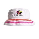TOPPER-PILUSO---BUCKET-HAT-X-BENITO-BLANCO-ROSA---Talle-U