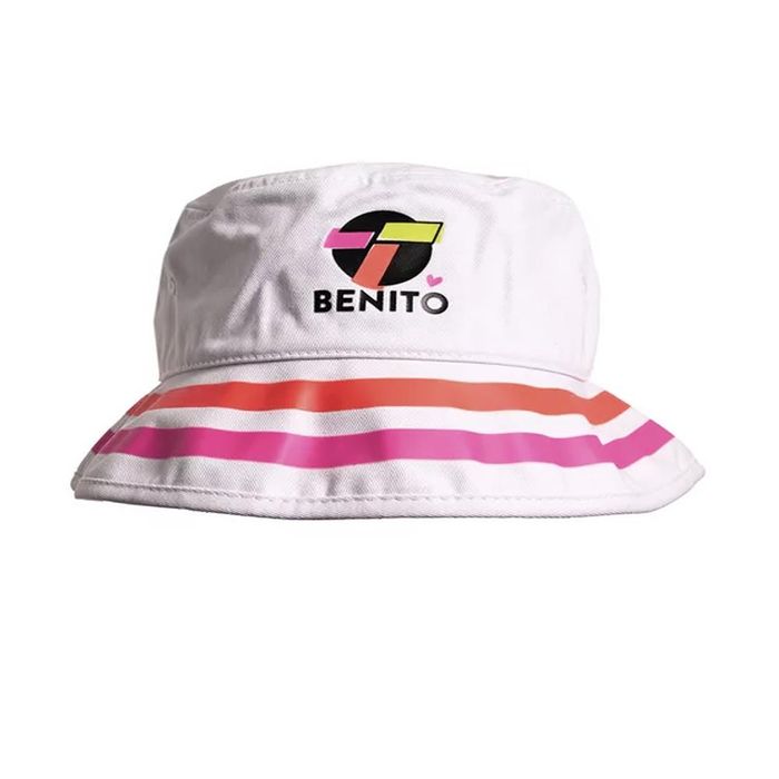 TOPPER-PILUSO---BUCKET-HAT-X-BENITO-BLANCO-ROSA---Talle-U